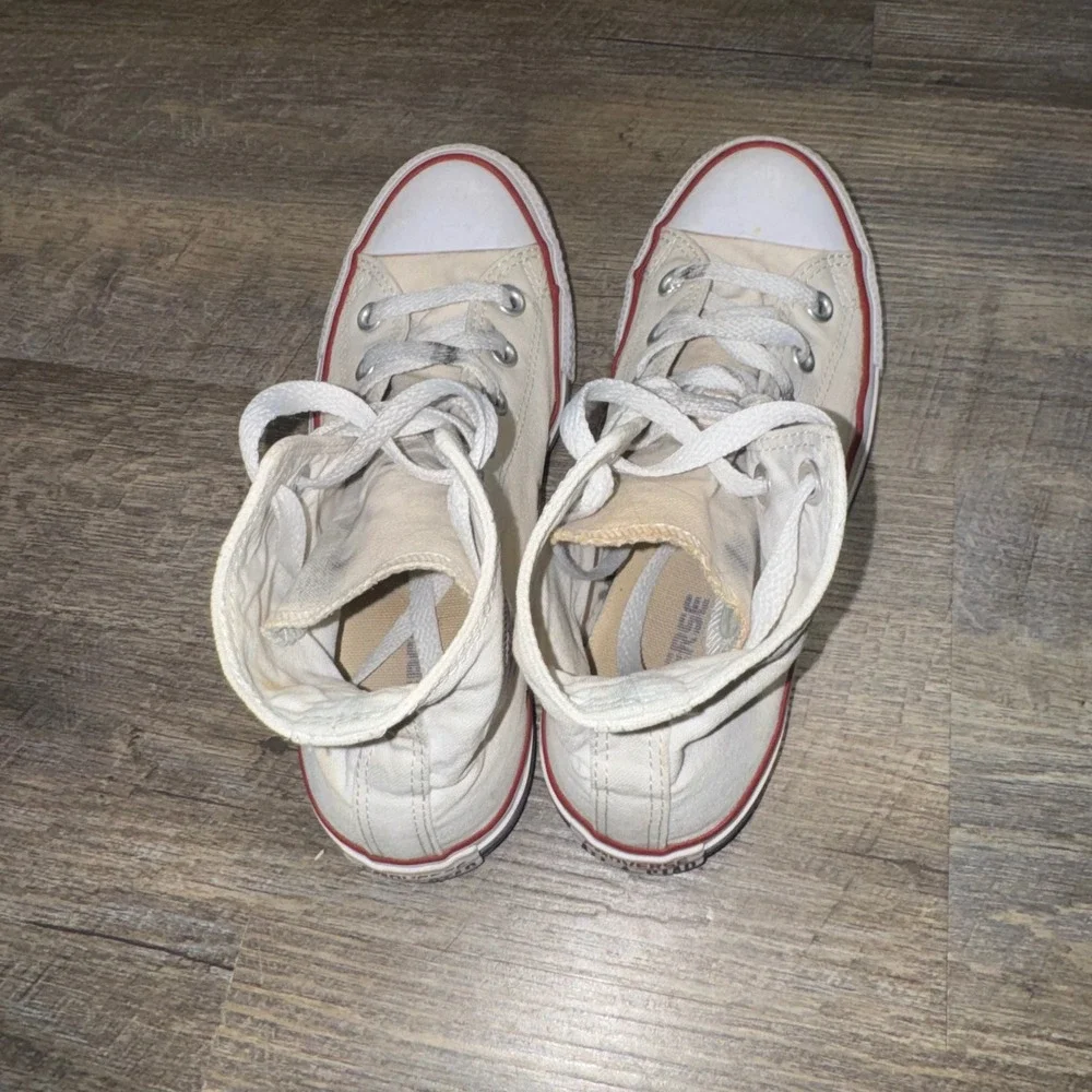 Converse Chuck Taylor All Star High Top M7650 White Canvas Sneakers Womens 7